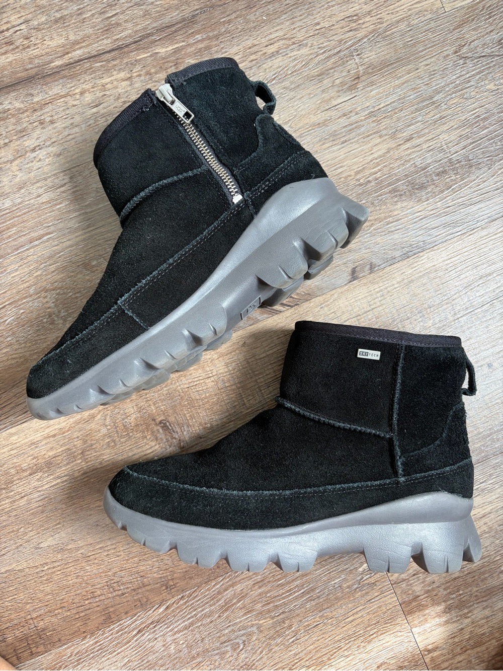 UGG Women’s Black Suede Side-Zip Ankle Boots
